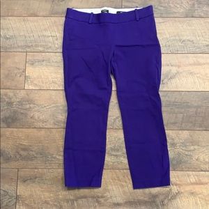 J. Crew Purple Minnie Pants